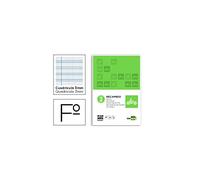 Recambio liderpapel a4 pautaguia 100 hojas 75 g cuadriculado pautado 3 mm con margen 4 taladros - RF23