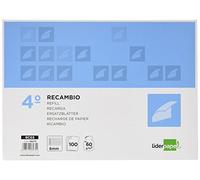 Recambio liderpapel cuarto apaisado 100 h 2tca-07 cuadro 6 mm 2 taladros con margen - RC03