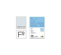 RECAMBIO LIDERPAPEL FOLIO 100 HOJAS 60G/M2CUADRO 4MM CON MARGEN 4 TALADROS
