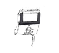 Recambio mecanismo maneta de apertura y cerradura para baul SH48 DARK GREY PREMI
