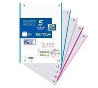 RECAMBIO OXF. A4 100h 4 TAL.DOTS - Pack de 17 unidades