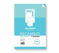Recambio PACSA 4º 100 Hojas 70 g. 4T Modelo Raya Horizontal