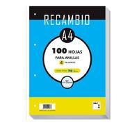 Recambio Pacsa A4 100H 70G 4 Taladros Cuadric.4X4