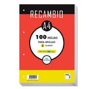 Recambio Pacsa A4 100H 90G 4 Taladros Cuadric.4X4