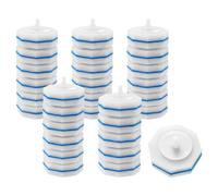 Recambio para barra de inodoro, 30 esponjas, papel higiénico | cabezales de esponja reutilizables para escobilla de inodoro, limpiador para baño, cepillo de inodoro, kit de arranque de recarga