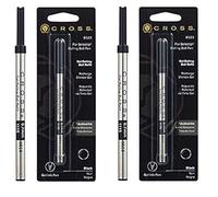 Recambio para bolígrafo de gel Cross Selectip negro, 1 por paquete (8523) (2 paquetes, negro)