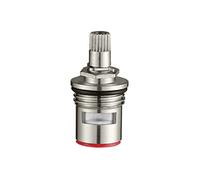 Recambio para cartucho de grifo， Válvula de grifo con inserto cartucho disco cerámico un cuarto vuelta(Red+blue)