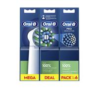 Oral-B CrossAction 80339345 cepillo de cabello 6 pieza(s) Azul, Verde, Blanco