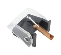 Recambio para tocadiscos para Philips GP400 II 401 II 500 II 946 D65 422 II, aguja negra ABS de alta calidad