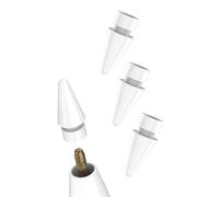 Recambio Puntas para Apple Pencil (4 Pack) Compatible con iPad 1ª Generación Lápiz Stylus Puntero Tips Accesorios Kit Recambio Tablet Touch Conector Puerto Generation Adaptador