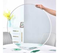Recambio redondo de cristal, Tablero de mesa vidrio templado redondo transparente, varios tamaños, 8 mm(43CM(17IN))