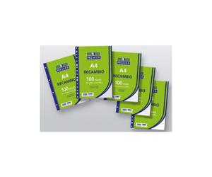 Recambio TAURO Premier, Din-A4 100H 4T 90 gr. Milimetrado