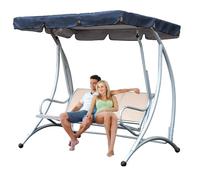 Recambio Toldo Balancin Jardin Exterior 3 Plazas y 2 Plazas,Recambio Fundas Columpio Extraíble y Toldo,Toldo Recambio Balancín, Accesorios de Jardinerí(Size:77x49x6inch/195x125x15cm,Color:azul marino)