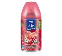 Recambios Aerosol Ambientador Spray Frescor Natural para Difusores y Manual, Esencia para hogar con Aroma Rosas 250 ml