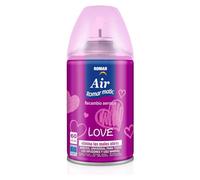 Recambios Aerosol Ambientador Spray Frescor Natural para Difusores y Manual, Esencia para hogar con Aroma Amor 250 ml