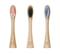 Recambios Cabezal Cepillo de Dientes Eléctrico | Pack de 3 Cabezales de Repuesto, Cerdas Suaves de Bambú | Filamento DuPont | Compatible con Modelo Good4u Electric Bamboo Sonic Toothbrush | Good4u®