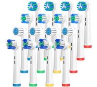 Recambios Cepillos Compatible con Oral B, 16 Cabezal de Cepillos de Recambio para Oral B Eléctricos Cepillo de Dientes, incluir Estándar, Sensible, Precisión e Clean de ángulo Múltiple