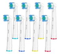 Recambios Cepillos Compatible con Oral B - 8 Pack Milos Cabezales de Repuesto para Cepillo de Dientes Eléctrico
