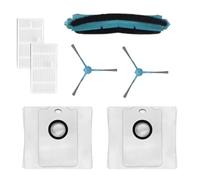 Recambios compatibles con Cecotec Conga 9590/9990 AI Spin Revolution Ultra / 10090 AI. Reemplazo de Cepillo Principal, 2 Filtros HEPA y 2 Cepillo Lateral, 2 Bolsas de Vaciado, Piezas de Repuesto