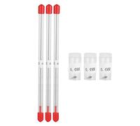 Recambios de Boquilla y Aguja para Aerógrafo 0.4 mm Universal 3 Unidades - Compatible con Accesorios de Pistola Pulverizadora Artística (Modelos, Dibujo, Decoración)