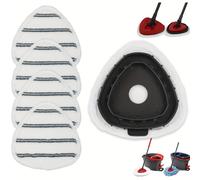 Recambios de cabezal de fregona de microfibra, 4 piezas, a rayas grises, para EasyWring de 1 y 2 depósitos, se pueden usar para varios tipos de suelos como mármol, suelos de madera y cristal, etc.