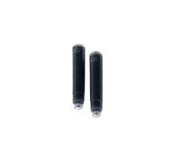 Recambios de cartucho de pluma de cuerpo de aluminio Muji 2pcs Negro