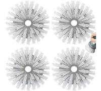 Recambios de cepillo de palma dispensador de jabón para limpieza de platos OXO - Paquete de 4 cabezales de cepillo de repuesto para estropajo (gris)