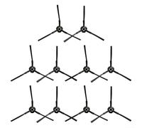 Recambios de cepillo lateral simplificado para eliminación de polvo para ETA para robots de la serie Falco, disponible en juegos de veinticinco (5 pares)