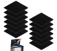 Recambios de filtro absorbente de olores para botes de basura EKO, desodorante de carbón activado, absorbente de olores de carbón fuerte, paquete de 12 reemplazos