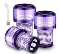 Recambios de filtro V12 para aspiradoras Dyson V12 Detect Slim, Detect Slim Animal, Slim+ Cordless Vacuum y V12 Slim Absolute Vacuums, SV34, SV35 V12, número de pieza 971517-01, paquete de 3