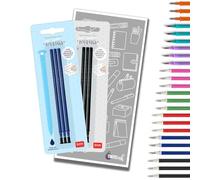 Recambios de Gel Legami para la Gama de Bolígrafos de Gel Borrable con Tinte Ink (Azul y Negro (Dos Paquetes))