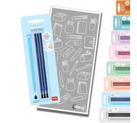 Recambios de gel para bolígrafo de gel borrable Legami con sobre Tinte Ink (Azul (Paquete individual))