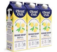 Recambios de jabón líquido de manos, verbena de limón hidrata la piel seca y sensible, fabricado con aloe vera y aceites esenciales, paquete de papel respetuoso con el medio ambiente