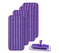 Recambios De Mopa, Compatibles Con FLASH, Powermop, Mopas De Microfibra, Compatibles Con Swiffer, Wet Jet, Mopa Con Cabezal De Microfibra, Limpieza En Seco Y Húmedo(4pcs)