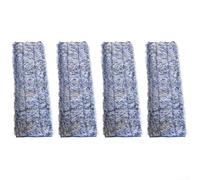 Recambios de mopa de microfibra, cabezales de repuesto lavables para mopa plana de piso, limpieza profunda, piedra de vinilo de madera dura, 4 piezas