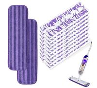 Recambios de mopa para mopa Swiffer Power, almohadillas para fregona Swiffer Power Mop contienen 9 recambios desechables para mopa eléctrica y 2 almohadillas reutilizables para mopa Swiffer Power