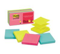 Recambios de notas adhesivas Post-it R33012AN de 3 x 3 pulgadas, 100 hojas por paquete, 12 unidades, Ciudad del Cabo