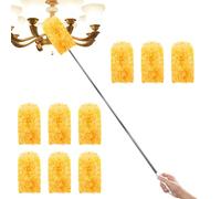 Recambios De Plumón De Alta Resistencia,Cepillo Anti-Estática Para Eliminar Polvo - Plumero Resistente para Librería Techo Pared Lámpara Electrónicos Florero Auto Ventanas Comerciales Muebles y Uso Do