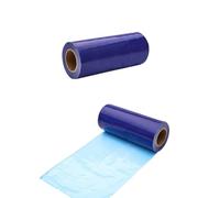 Recambios de rollos desechables de película para cubrezapatos, ancho 16 cm (6,29 pulgadas), membrana para calzado automático(2roll lue16cm)