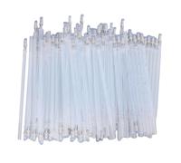 Recambios de rotulador de cuero que desaparece a alta temperatura, punta de acero de escritura suave para ropa de zapatos, 100 Uds., blanco