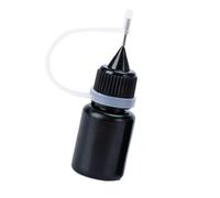 Recambios de sellos negro, rodillo de sello negro, sellos de metal de tinta negra a base de aceite, repuesto de tinta de sello de 5 ml, accesorios de rodillo de sello multifuncionales, fáciles de usar