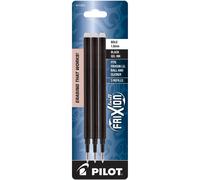 Recambios de tinta de gel borrable Pilot FriXion Ball de 1,0 mm, punta gruesa, tinta negra, 3 unidades