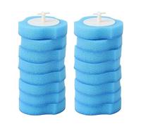 Recambios Desechables para Escobilla de Baño, 16 Piezas de Material de Esponja, Suave y Espesado, Limpia Fácilmente Cada Rincón de Tu Baño, Elimina las Manchas Rebeldes, Soluble