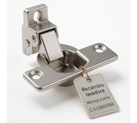 RECAMBIOS DREYMA Bisagra Puerta Lavadora Acero Inoxidable Cazoleta Montaje Preciso Compatible con EDESA FAGOR ASPES BRANDT GORENJE Código Técnico L13B000A8 Repuesto Hostelería SAT Hogar Pro