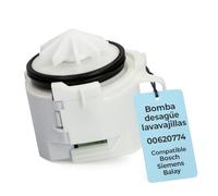 RECAMBIOS DREYMA Bomba Desague Lavavajillas COPRECI BLP3 01/003 00620774 54V 55Hz Compatible Bosch Siemens Balay Neff Constructa Küppersbusch Montaje Bayoneta Rotor Centrifugo Junta O Ring