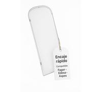 RECAMBIOS DREYMA Deflector Bombilla Sustituto Universal Campana Extractora Compatible con Fagor Edesa Aspes Medidas 174x67mm Transparente Alta Resistencia Plástico Durable Fácil Montaje CO KE0001536