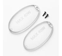 RECAMBIOS DREYMA Deflector Luz Campana Extractora Oval Transparente Max 40W 100x52 mm Compatible Con Mepamsa Electrolux Zanussi Cata Pack Doble Proteccion Lampara Repuesto Para Mejorar Iluminacion