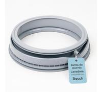 RECAMBIOS DREYMA Junta Goma Escotilla Lavadora Ø350 Ø270 H70 EPDM 3 Salidas Drenaje Compatible con Bosch Siemens Privileg Balay Lynx Series iQ100 iQ300 Classixx Logixx Maxx Gris