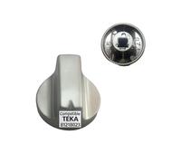 RECAMBIOS DREYMA Mando Control Aluminio Ø24mm Eje 6x4 6mm Código Original 81218023 Compatible Encimeras TEKA EW60 E60 4G EW604GAIAL EW905GAIAL Ajuste Preciso Para Válvula Termostática Resistente Calor