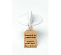 RECAMBIOS DREYMA Mando Microondas Compatible con Moulinex Y50 Y52 Y55 Botón Blanco 6mm Eje Plástico Repuesto Fácil Sustitución Universal Durable Repuesto Cocina Control Temperatura Voltaje